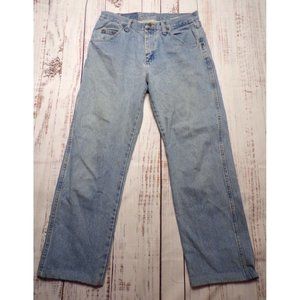 Wrangler Mens Jeans Size 30x28 Straight Mid Rise 5-Pocket-23614